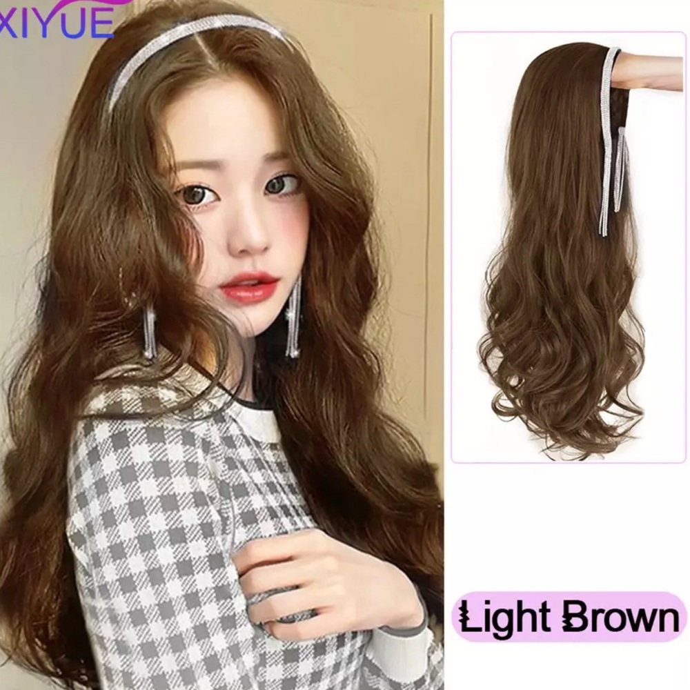 Half headband extension wig